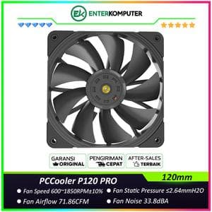 PCCooler P120 PRO Black 120MM High Air Pressure Fan - foto 1
