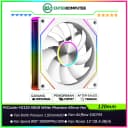 PCCooler FG120 ARGB White 120MM Low-noise Phantom Mirror Fan - foto 1