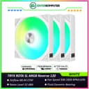 TRYX ROTA SL ARGB Reverse 120 WHITE Magnetic Cable Fan - Triple Pack - foto 1