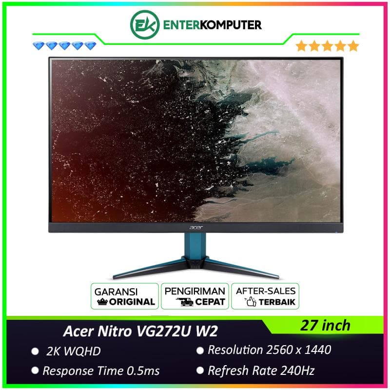 Acer 27 Nitro VG272U W2 WQHD 240Hz Gaming Monitor - foto 1