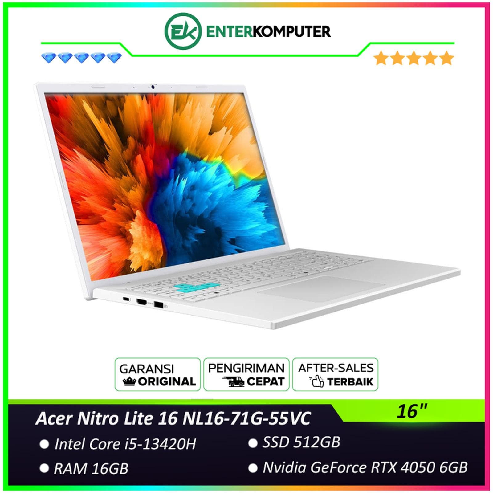 Acer Nitro Lite 16 NL16-71G-55VC - foto 1