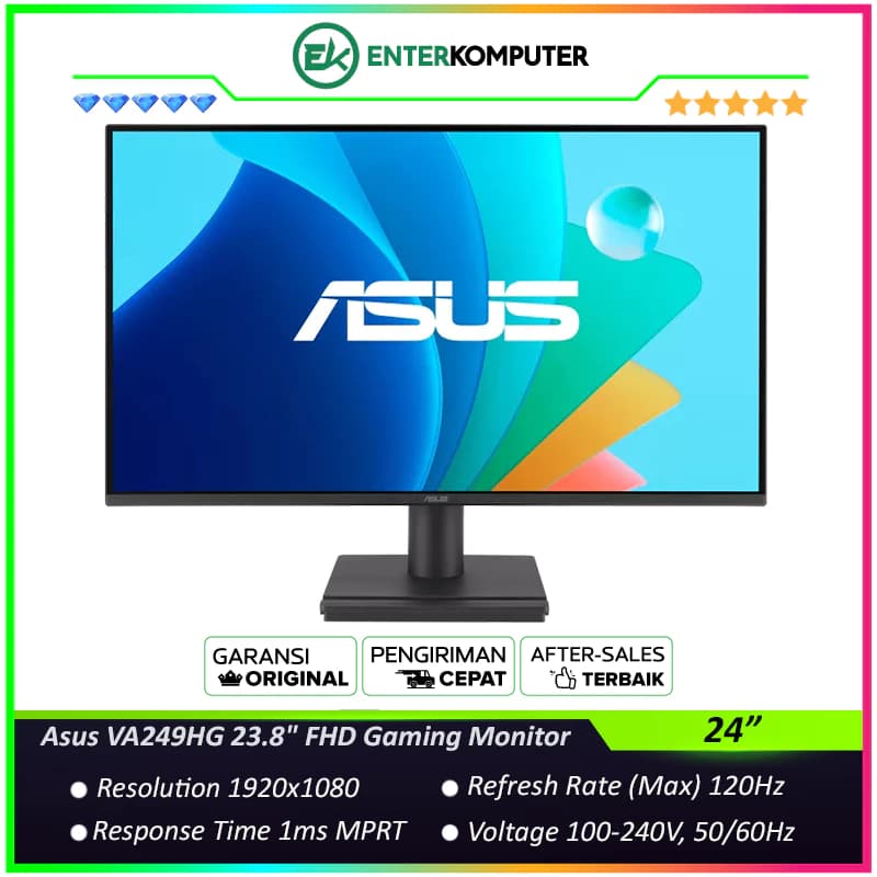 Asus VA249HG 23.8 FHD IPS 120Hz Gaming Monitor - foto 1