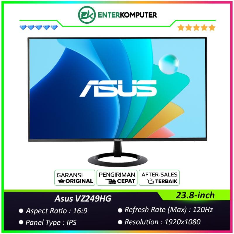 Asus VZ249HG 23.8-inch FHD IPS 120Hz Gaming Monitor - foto 1