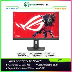 Asus ROG Strix XG27WCS 27 WQHD 180Hz USB Type-C Curved Gaming Monitor - foto 1