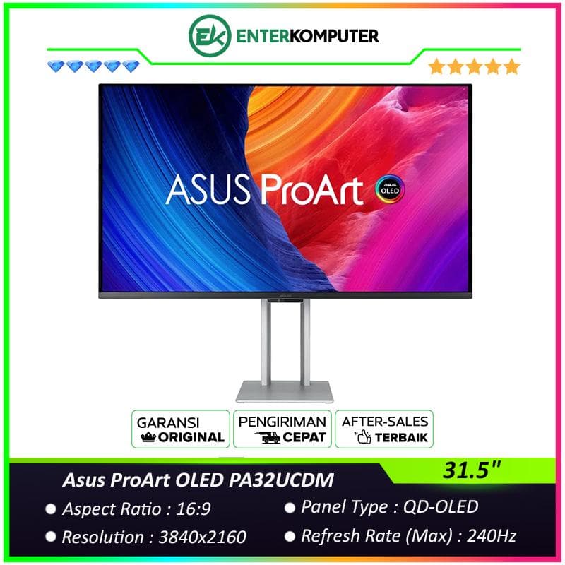 Asus ProArt OLED PA32UCDM 31.5 4K UHD QD-OLED 240Hz HDR400 Professional Monitor - foto 1
