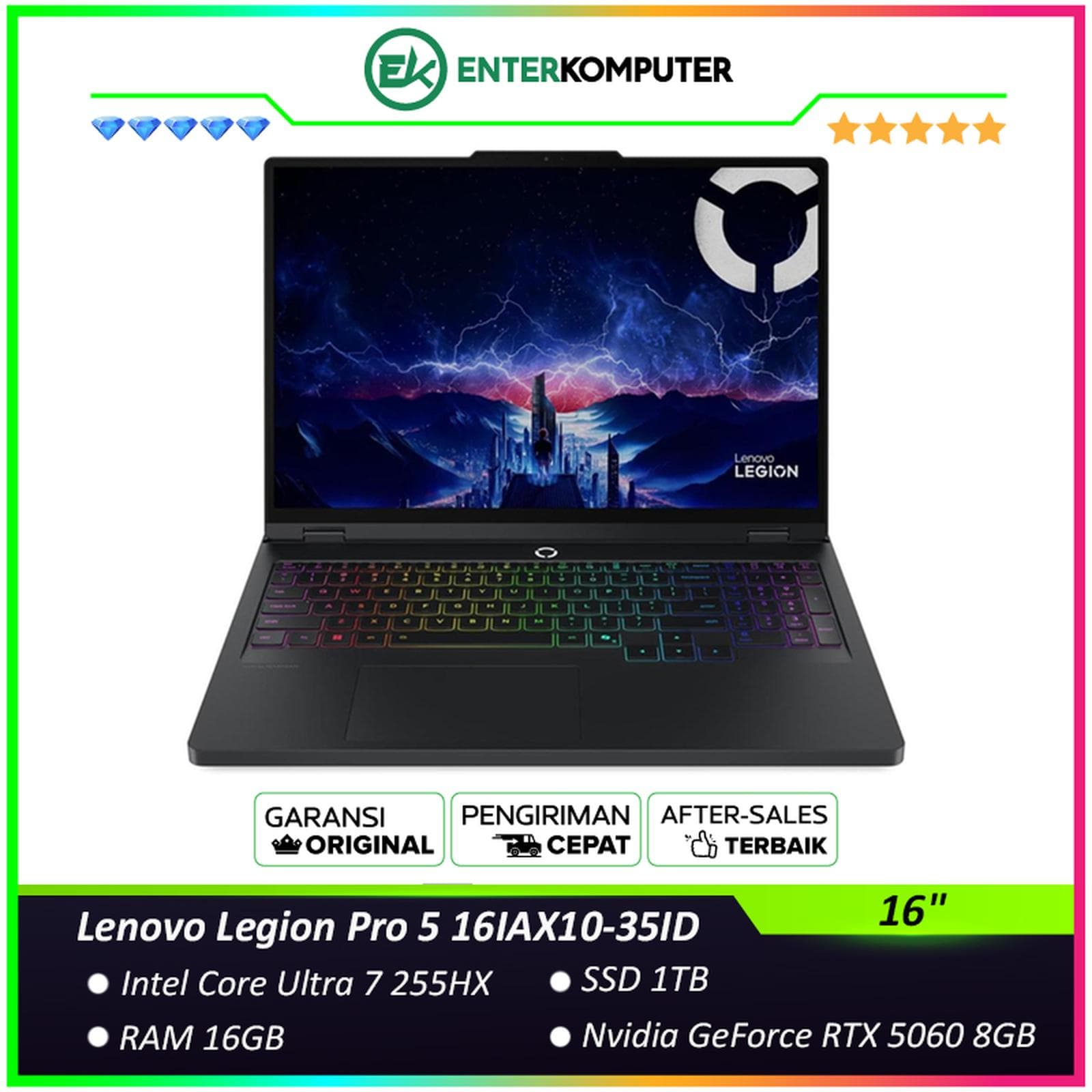 Lenovo Legion Pro 5 16IAX10-35ID - foto 1