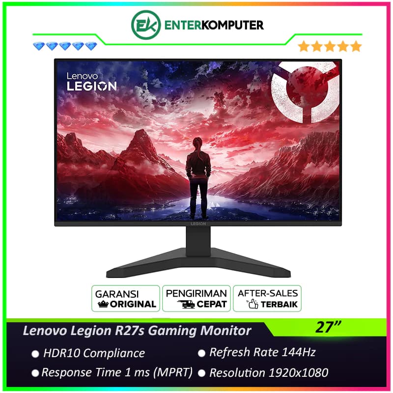 Lenovo Legion R27s 27 FHD IPS 144Hz HDR10 Gaming Monitor - foto 1