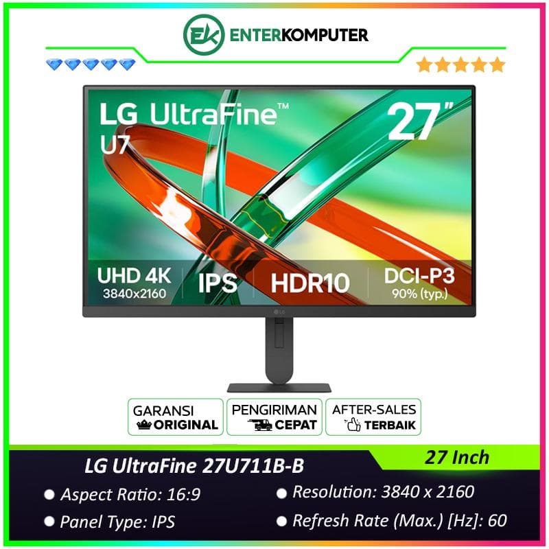 LG UltraFine 27U711B-B 27 Inch UHD 4K IPS Monitor - foto 1
