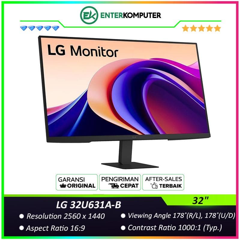 LG 32U631A-B 32 QHD IPS 100Hz HDR10 USB-C Monitor - foto 1