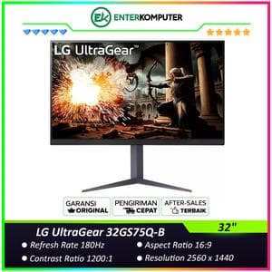 LG UltraGear 32GS75Q-B 32 QHD IPS 180Hz HDR400 Gaming Monitor - foto 1