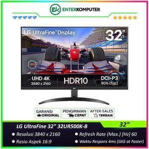 LG UltraFine 32UR500K-B 32 4K UHD HDR10 Monitor Built-In Speakers - foto 1