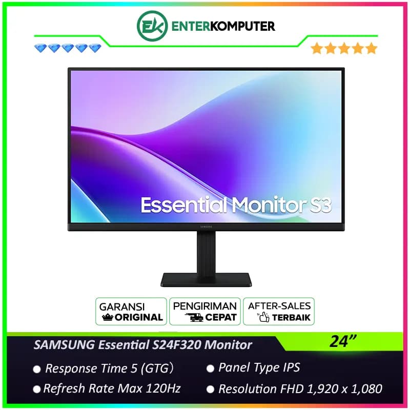 Samsung Essential S24F320 24 FHD IPS 120Hz Monitor - foto 1