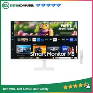 SAMSUNG 27 M5 S27CM501 FHD Smart Monitor & Streaming TV - White Color - foto 1