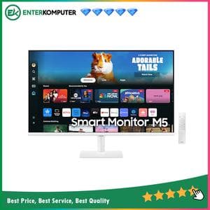 SAMSUNG 27 M5 S27DM501 FHD Smart Monitor & Streaming TV - White Color - foto 1