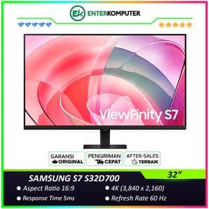 Samsung ViewFinity S7 S32D700 32 4K UHD HDR10 Monitor - Black - foto 1