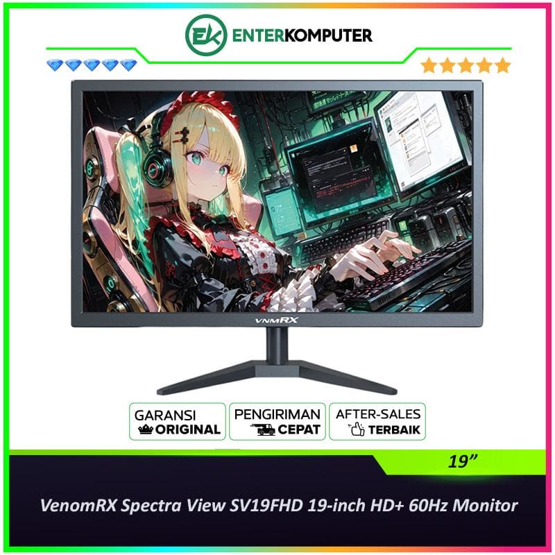 VenomRX Spectra View SV19FHD 19-inch HD+ 60Hz Monitor - foto 1