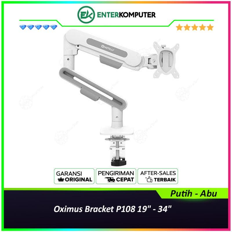 Oximus Bracket P108 19 - 34 (Putih - Abu) - foto 1