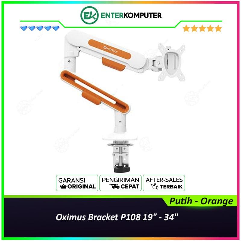 Oximus Bracket P108 19 - 34 (Putih - Orange) - foto 1