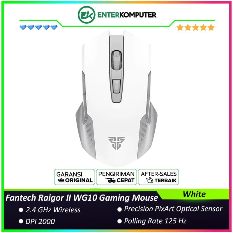 Fantech Raigor II WG10 Gaming Mouse - White - foto 1