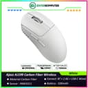 Ajazz AJ199 Carbon Fiber Wireless Gaming Mouse - White - foto 1