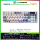 Ajazz AK980 V2 RGB Wireless Mechanical Keyboard - Mailard Switch - Purple White Blue - foto 1