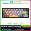 Ajazz AK650 RGB Wireless Mechanical Keyboard with TFT Display Screen & Knob - Flying Fish Switch - Starry Night - foto 1