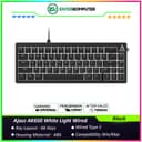 Ajazz AK650 White Light Wired Mechanical Keyboard - Red Switch - Black - foto 1