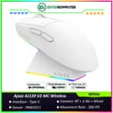 Ajazz AJ139 V2 MC Wireless Gaming Mouse with Charging Base - White - foto 1