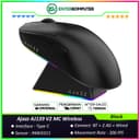 Ajazz AJ139 V2 MC Wireless Gaming Mouse with Charging Base - Black - foto 1