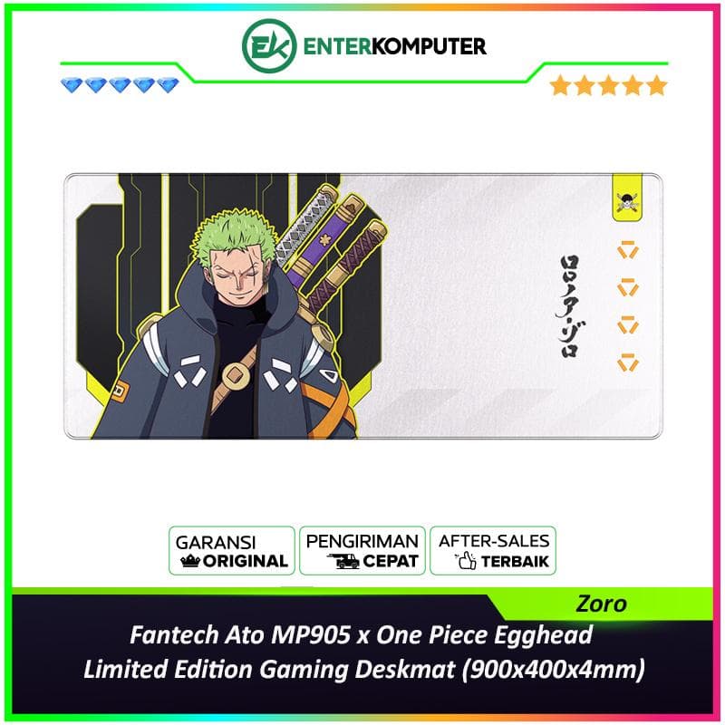Fantech Ato MP905 x One Piece Egghead Zoro Limited Edition Gaming Deskmat (900x400x4mm) - foto 1