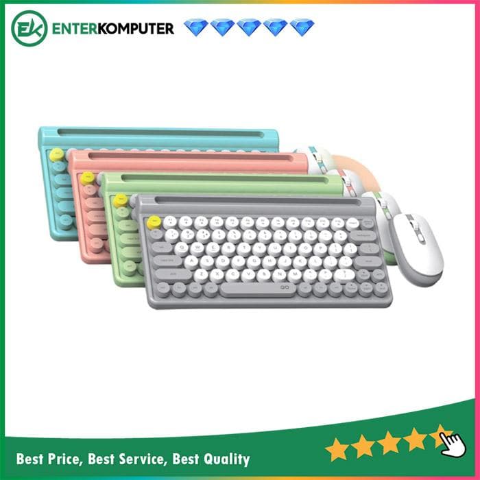 Fantech GO MOCHI 80 Combo Wireless WK897 Keyboard Mouse Office - foto 1