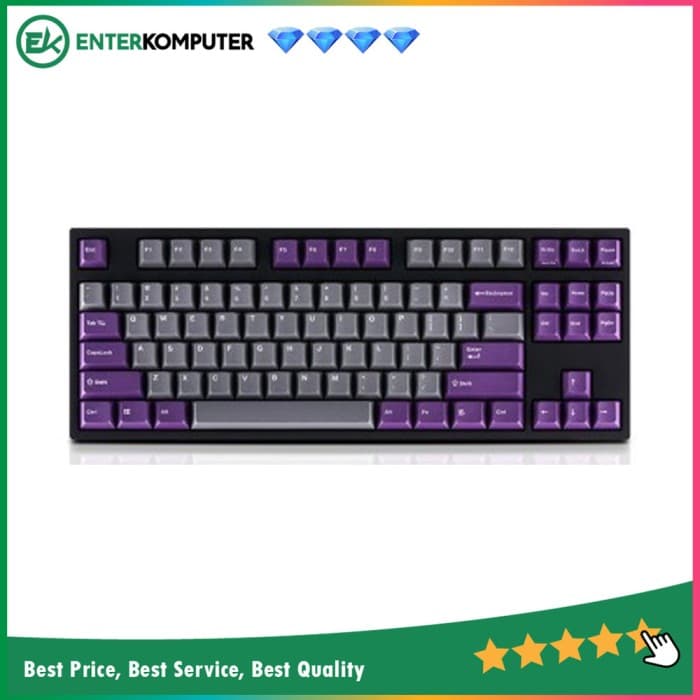 Leopold FC750R PD Gary Purple TKL PBT Double-Shot Mechanical Keyboard - Cherry MX Silent Red - FC750RS/EGPPD(B) - foto 1