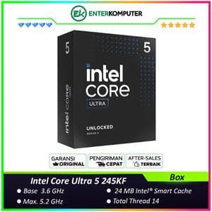 Intel Core Ultra 5 245KF 3.6GHz Up To 5.2GHz - Cache 24MB [Box] Socket LGA 1851 - Arrow Lake Series - foto 1