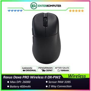 Rexus Daxa PRO Wireless II DX-PW2 8K Polling Rate Ergonomic Gaming Mouse - foto 1