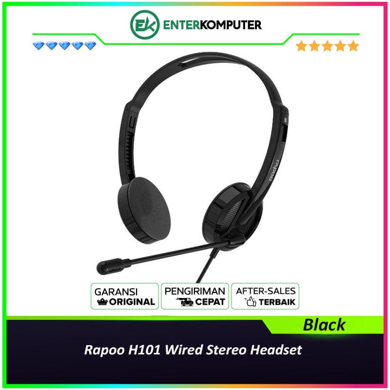 Rapoo H101 Wired Stereo Headset - foto 1