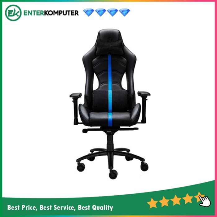 1STPLAYER XI - BLACK BLUE - PREMIUM GAMING CHAIR - All Steel Skeleton - High Density Molded Foam - foto 1