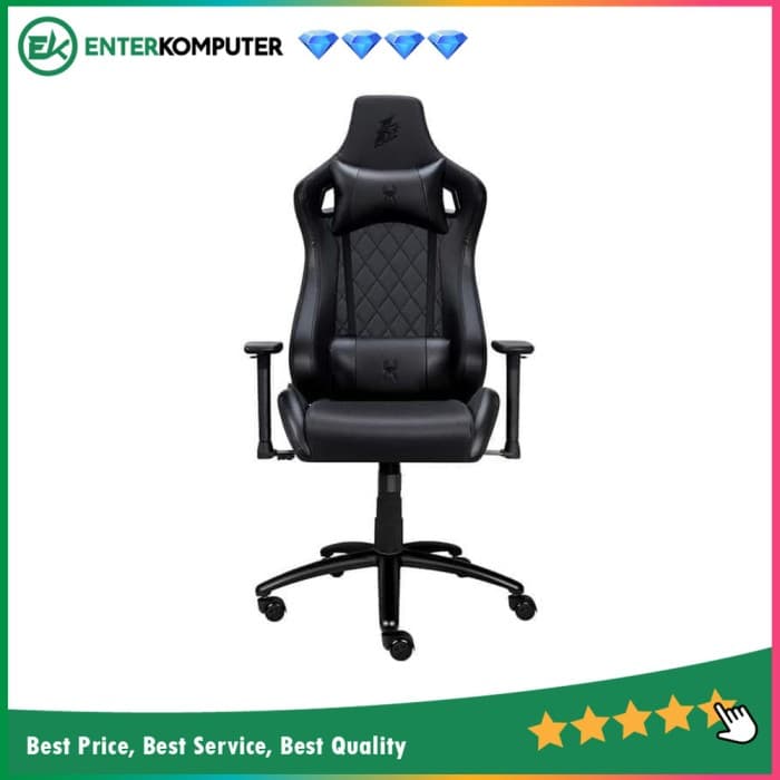 1STPLAYER GAMING CHAIR DK1 - BLACK - Comfort - All Steel Skeleton - High Density Molded Foam - foto 1