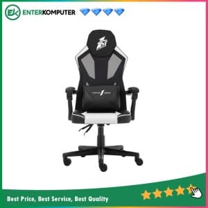 1STPLAYER GAMING CHAIR P01 - BLACK WHITE - Comfort - All Steel Skeleton - High Density Molded Foam - foto 1