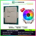 Intel Core i5-14400 2.5GHz Up To 4.7GHz - Cache 20MB [Tray] Socket LGA 1700 - Raptor Lake Refresh Series - NEW UNIT - 1 Years Warranty (Free!!! CUBE GAMING WIND V2 - 2 Copper Heat Pipes - Mirror RGB TOP Cover - Gaming CPU Cooler Rainbow Led) - foto 1