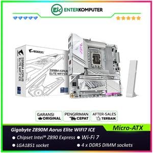 Gigabyte Z890M Aorus Elite WIFI7 ICE (LGA1851, Z890, DDR5, USB3.2 Gen2x2 Type-C, SATA3) - foto 1