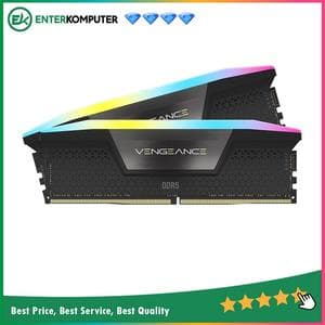 Corsair Vengeance RGB Black DDR5 PC41600 5200MHz 64GB (2x32GB) 40-40-40-77 - CMH64GX5M2B5200C40 - foto 1