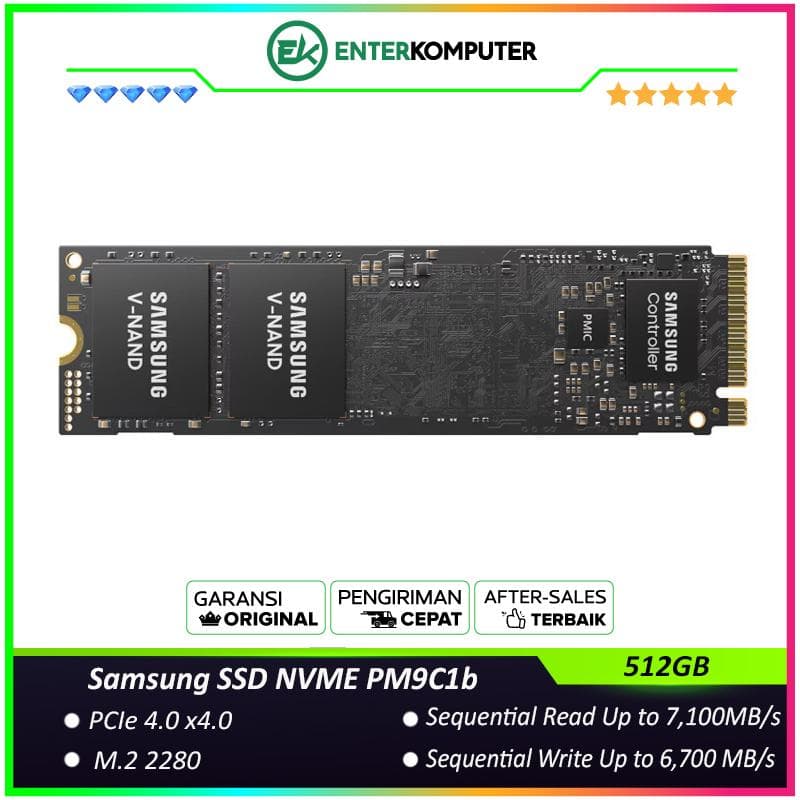 Samsung SSD NVME PM9C1b PCIe Gen4 x4 512GB MZ-VL8512HFLU - Grs 2th - foto 1