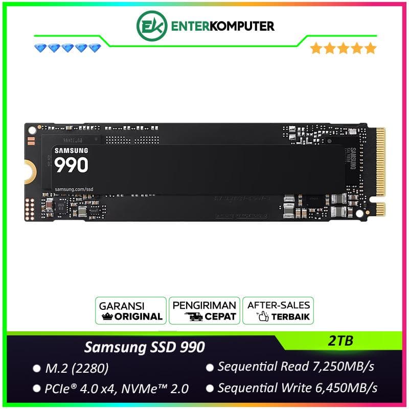 Samsung SSD 990 M.2 PCIe Gen4 x4 2TB MZ-V9V2T0BW - Grs 3th - foto 1