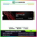 Sandisk Optimus GX 7100 NVMe SSD 2TB M.2 2280 S3-M PCIe 4.0 x4 - SDSP71200TAN - R 7250MB/s & W 6900MB/s - foto 1