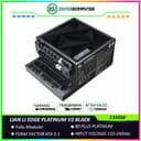 LIAN LI EDGE PLATINUM V2 1350W BLACK with L-Shape Design - Fully Modular - 80+ Platinum Certified - Built-in USB HUB ADV - Cybenetics ATX 3.1 - PCIE 5.1 Ready - 10 Years Warranty Replacement - foto 1
