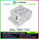 LIAN LI EDGE PLATINUM V2 1350W WHITE with L-Shape Design - Fully Modular - 80+ Platinum Certified - Built-in USB HUB ADV - Cybenetics ATX 3.1 - PCIE 5.1 Ready - 10 Years Warranty Replacement - foto 1