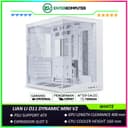 LIAN LI O11 DYNAMIC MINI V2 WHITE - Precision Resized and Elegantly Efficient - ATX Back-CONNECT Motherboards Compatible - 4MM Tempered Glass - USB Type C - foto 1