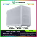 LIAN LI B4-mATX Mesh WHITE - Supports Both Horizontal and Vertical Layouts - USB Type C Included - Free 2Pcs 120mm Slim Fans - foto 1