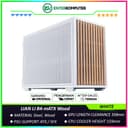 LIAN LI B4-mATX Wood WHITE - Beech Wood Front - Supports Both Horizontal and Vertical Layouts - USB Type C Included - Free 2Pcs 120mm Slim Fans - foto 1