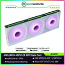 LIAN LI UNI FAN SL-INF FLEX 120 WHITE Triple Pack with Controller - Multiple Control Modes - Three-Zone ARGB Lighting with Fan Blade - Side Infinity Mirror and Edge Lighting Effects - 12SLIN1F3W - foto 1